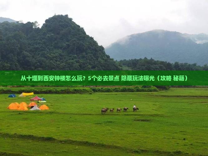 十堰去西安钟楼哪里玩