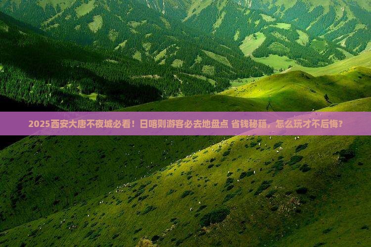 日喀则去西安大唐不夜城必去地