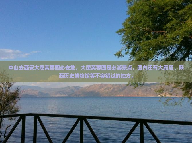 中山去西安大唐芙蓉园必去地