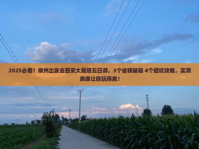 泉州到西安大雁塔五日游