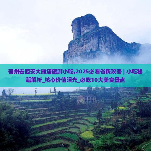 宿州去西安大雁塔旅游小吃