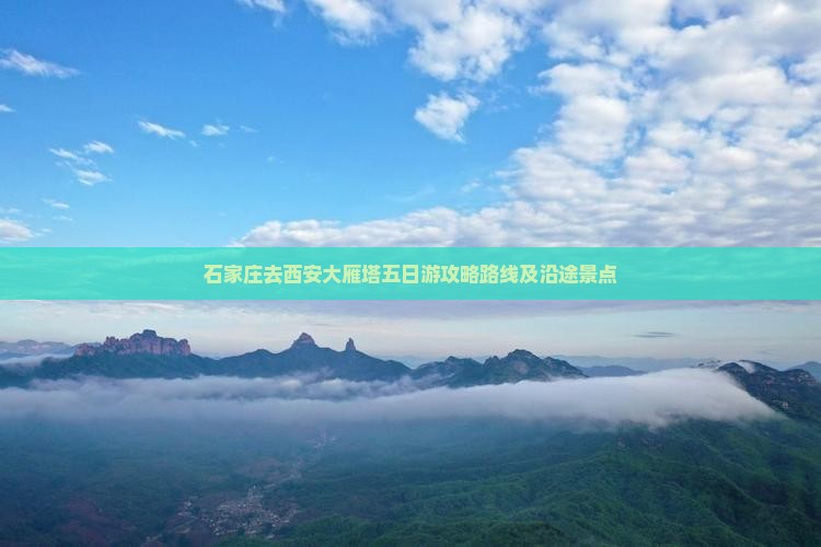 石家庄去西安大雁塔五日游