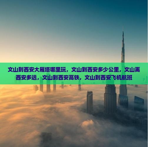 文山到西安大雁塔哪里玩