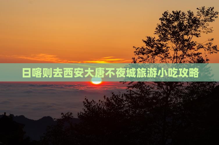 日喀则去西安大唐不夜城旅游小吃