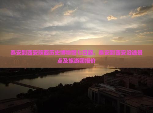 泰安到西安陕西历史博物馆七日游