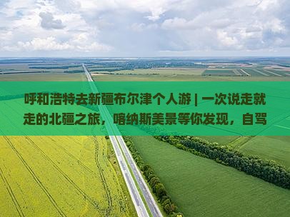 呼和浩特去新疆布尔津个人游