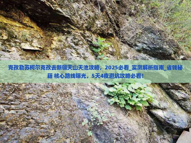 克孜勒苏柯尔克孜去新疆天山天池攻略