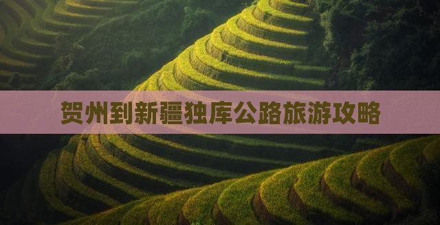 贺州到新疆独库公路攻略