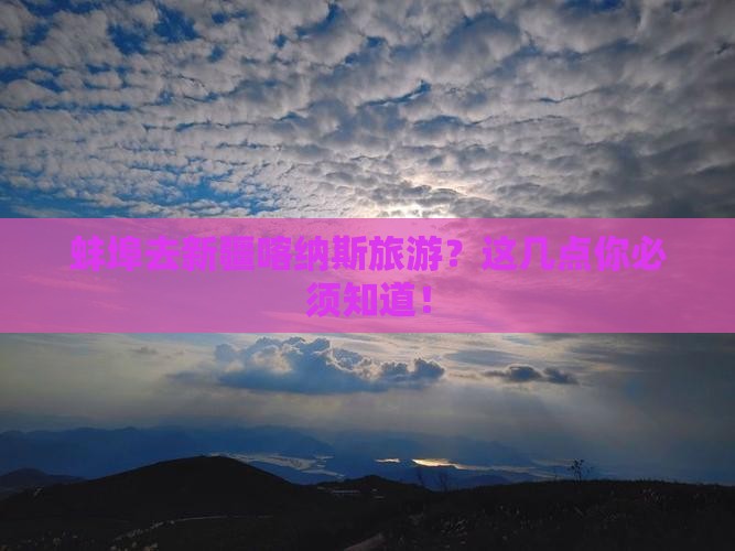蚌埠去新疆喀纳斯旅游