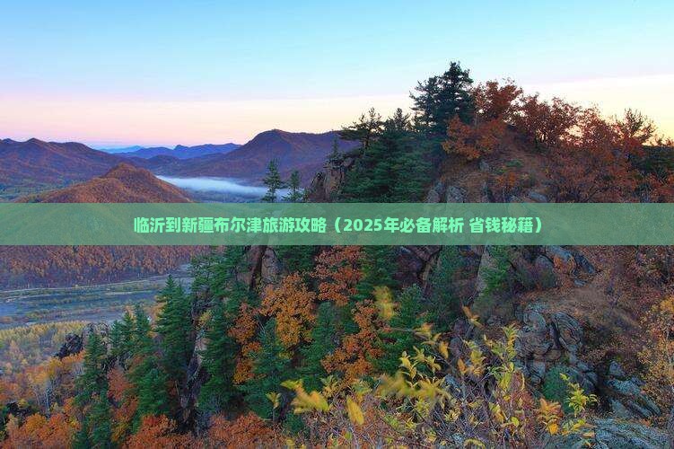 临沂到新疆布尔津门票
