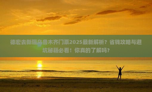 德宏去新疆乌鲁木齐门票