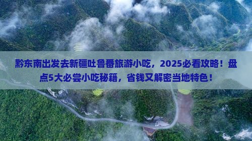 黔东南去新疆吐鲁番旅游小吃