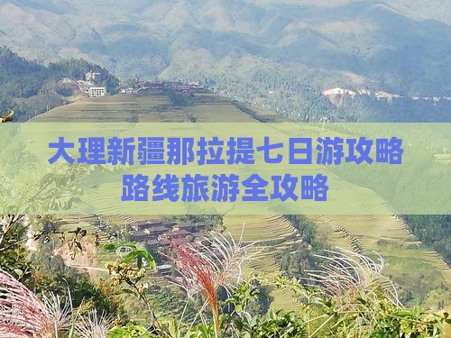 大理去新疆那拉提七日游