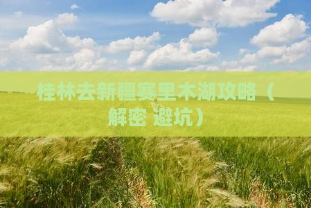 桂林去新疆赛里木湖攻略 桂林去新疆赛里木湖攻略