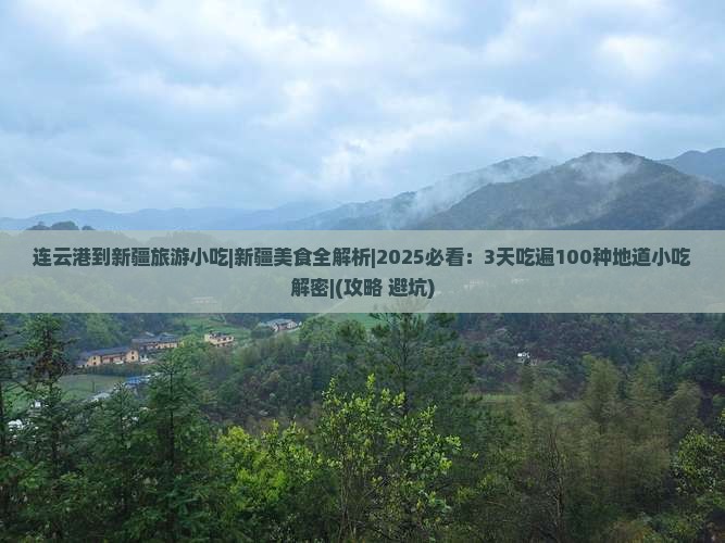 连云港到新疆旅游小吃