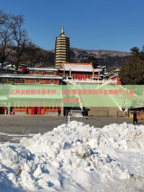 三月到新疆乌鲁木齐景点