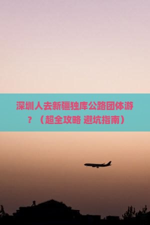 深圳去新疆独库公路团体旅游