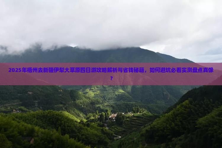 梧州去新疆伊犁大草原四日游