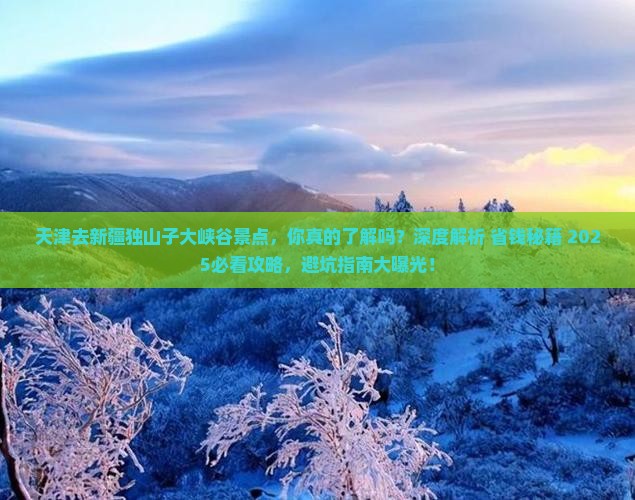 天津去新疆独山子大峡谷景点
