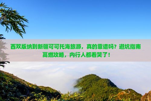 西双版纳到新疆可可托海旅游