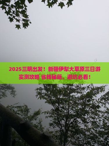 三明到新疆伊犁大草原三日游