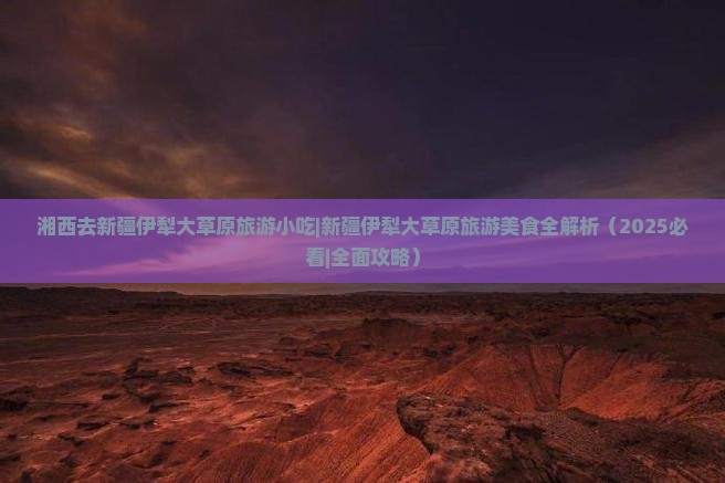湘西去新疆伊犁大草原旅游小吃