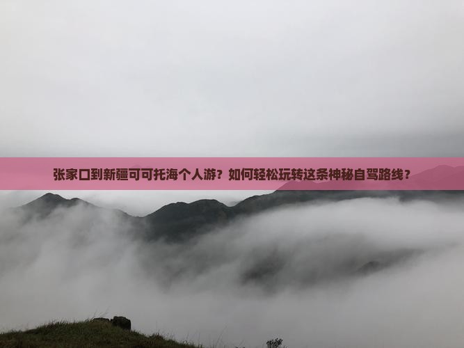 张家口到新疆可可托海个人游