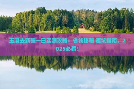 玉溪去新疆一日