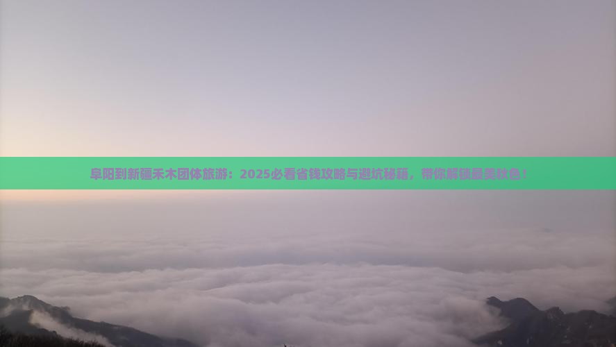 阜阳到新疆禾木团体旅游