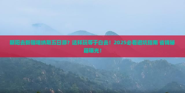 朝阳去新疆喀纳斯五日游