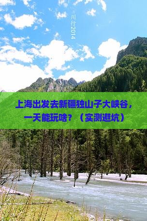 上海到新疆独山子大峡谷一日