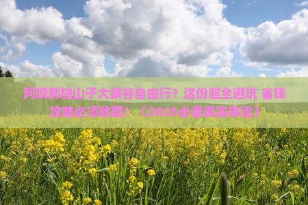 阿坝到新疆独山子大峡谷自由行 阿坝到新疆独山子大峡谷自由行