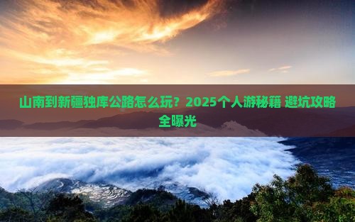 山南到新疆独库公路个人游