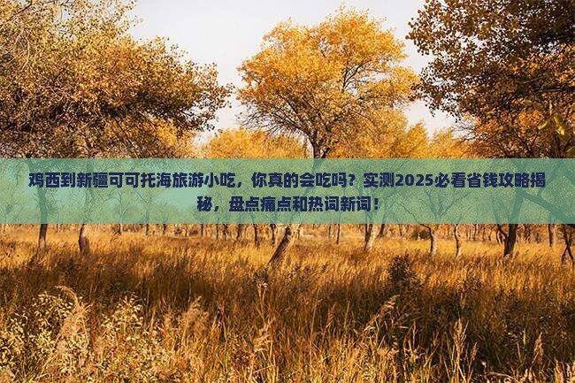 鸡西到新疆可可托海旅游小吃