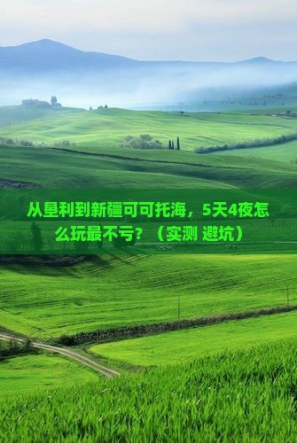 垦利到新疆可可托海攻略