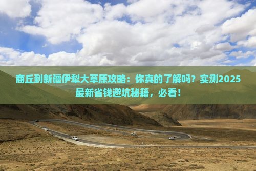 商丘到新疆伊犁大草原攻略