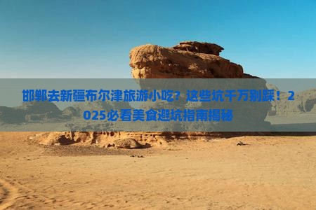 邯郸去新疆布尔津旅游小吃