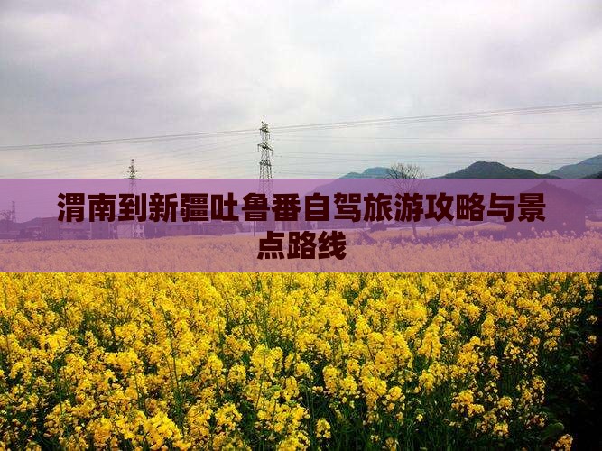 渭南到新疆吐鲁番景点