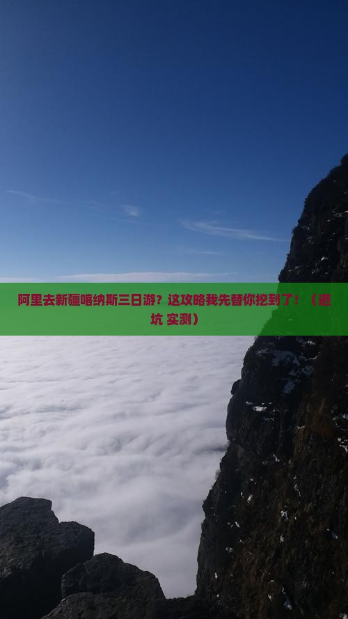 阿里去新疆喀纳斯三日游