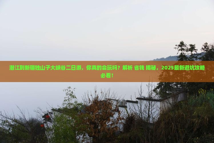 潜江到新疆独山子大峡谷二日游