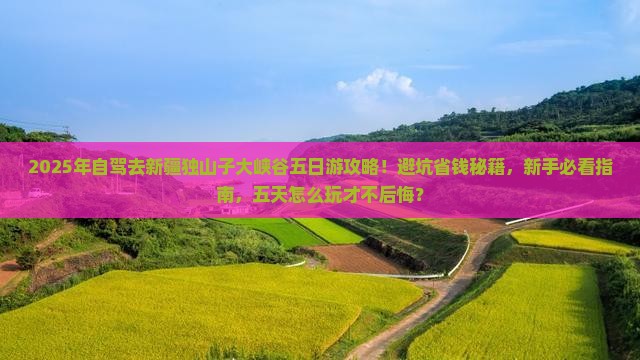日照到新疆独山子大峡谷五日游