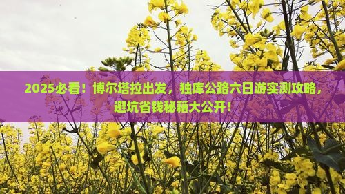 博尔塔拉到新疆独库公路六日游