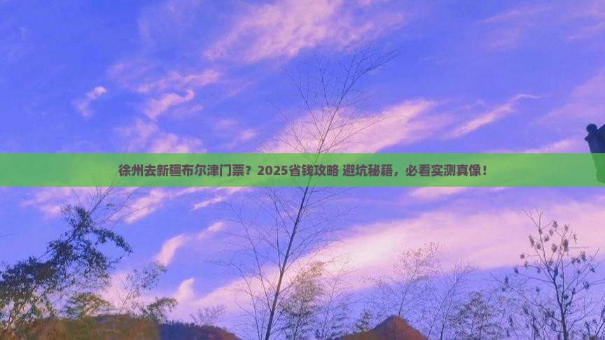 徐州去新疆布尔津门票