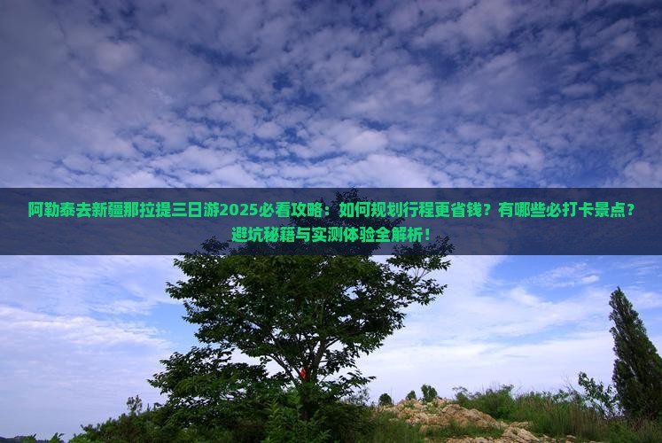 阿勒泰去新疆那拉提三日游