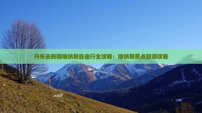 丹东去新疆喀纳斯自由行