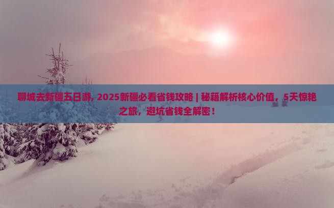 聊城去新疆五日游