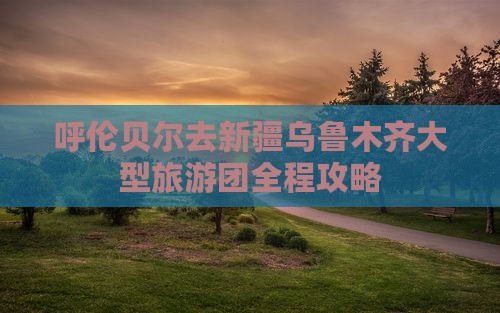 呼伦贝尔去新疆乌鲁木齐大型旅游团