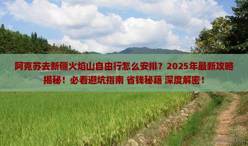 阿克苏去新疆火焰山自由行