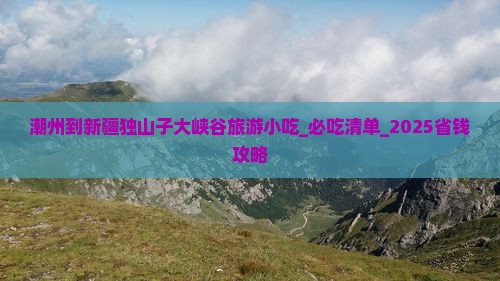 潮州到新疆独山子大峡谷旅游小吃