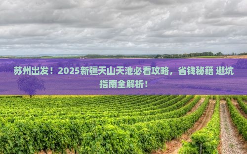 苏州到新疆天山天池景点